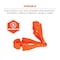 Ergodyne Glove Clip Holder with Dual Clips 3400, 100 Pairs, Orange, 100PK 19718-BULK - alternate 5